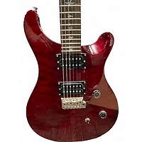Used PRS SE Custom 24 Crimson Red Trans Solid Body Electric Guitar