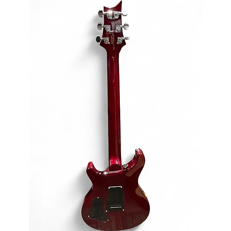 Used PRS SE Custom 24 Crimson Red Trans Solid Body Electric Guitar