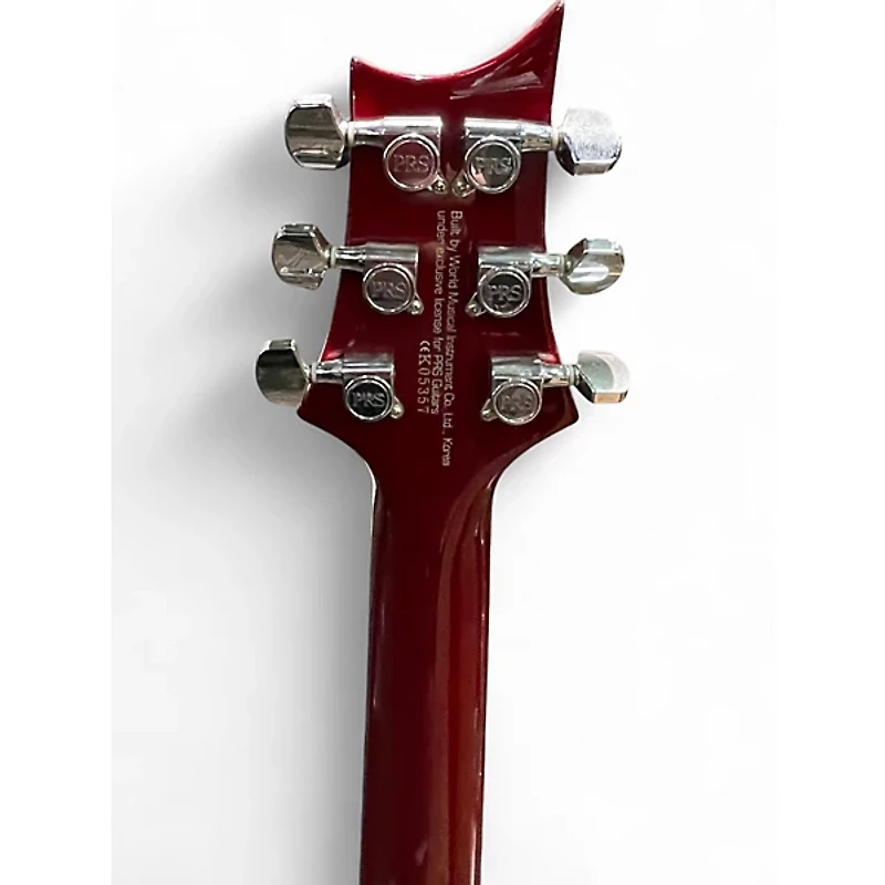Used PRS SE Custom 24 Crimson Red Trans Solid Body Electric Guitar