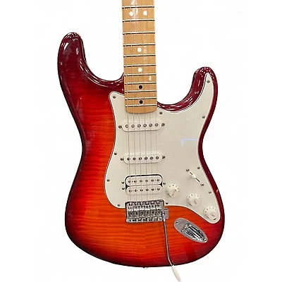 Used Fender Player Stratocaster HSS Cherry Sunburst Solid Body Electric Guitar