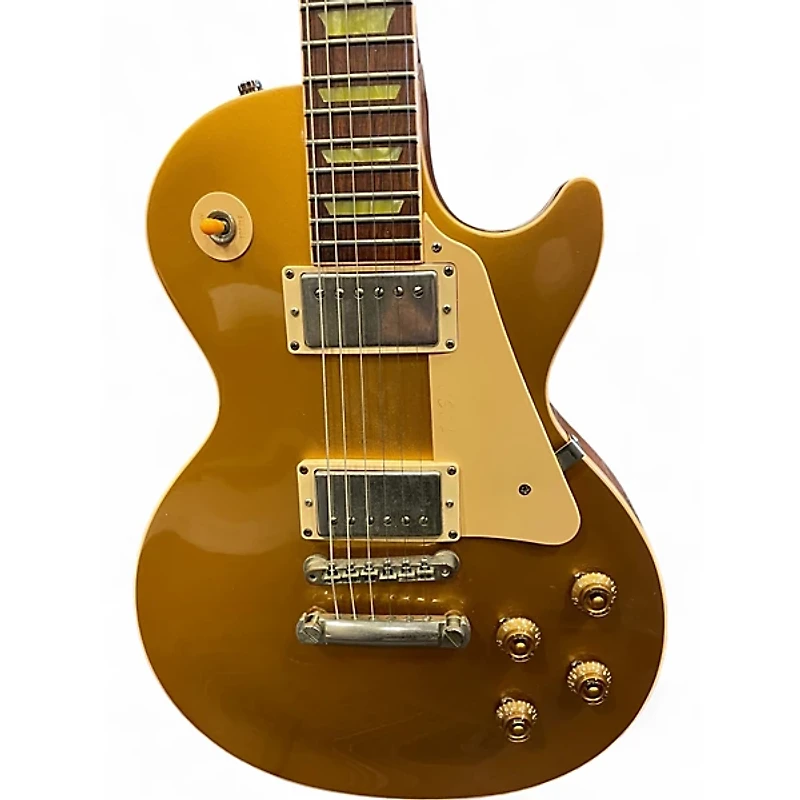 Used Gibson Les Paul Classic Gold Top Solid Body Electric Guitar