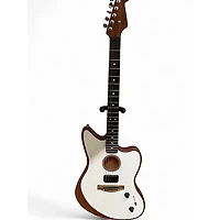 Used Fender ACOUSTASONIC JAZZMASTER WHITE Acoustic Electric Guitar
