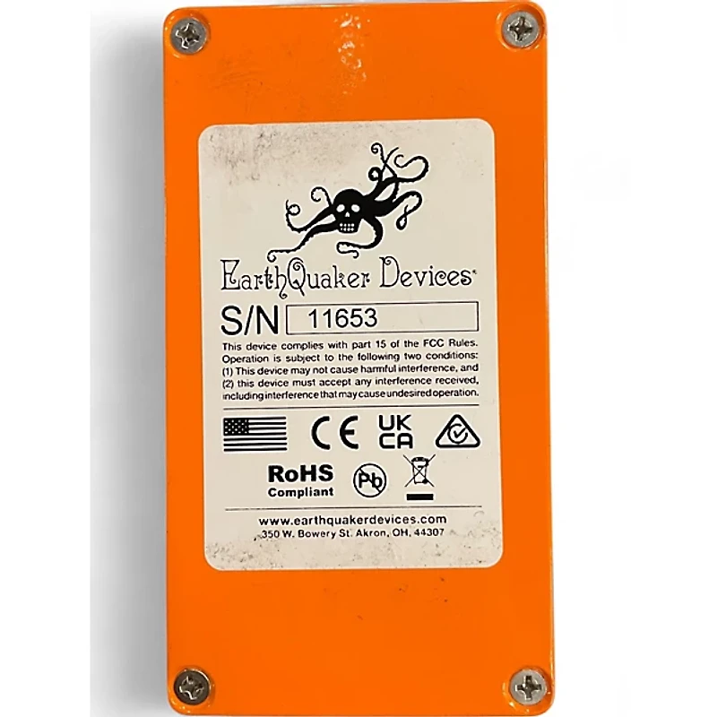 Used EarthQuaker Devices Speaker Cranker Overdrive Effect Pedal