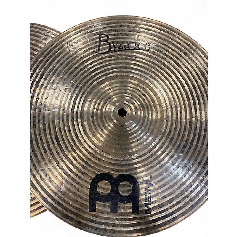 Used MEINL 14in Byzance Dark Hi Hat Pair Cymbal