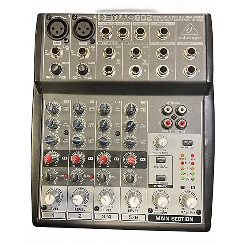 Used Behringer XENYX802 Powered Mixer