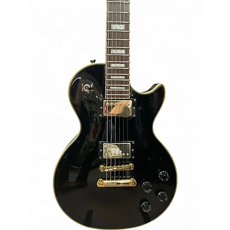 Used Epiphone Les Paul Custom Pro Black Solid Body Electric Guitar