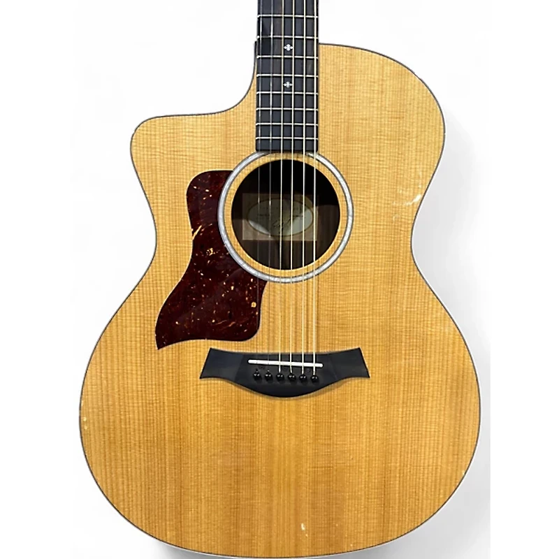 Used Taylor 214CE Deluxe Natural Acoustic Electric Guitar