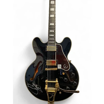 Used Epiphone Bonamassa ES335 Black Hollow Body Electric Guitar