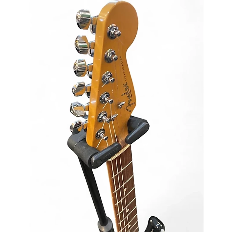 Used Fender American Standard Stratocaster Black Solid Body Electric Guitar