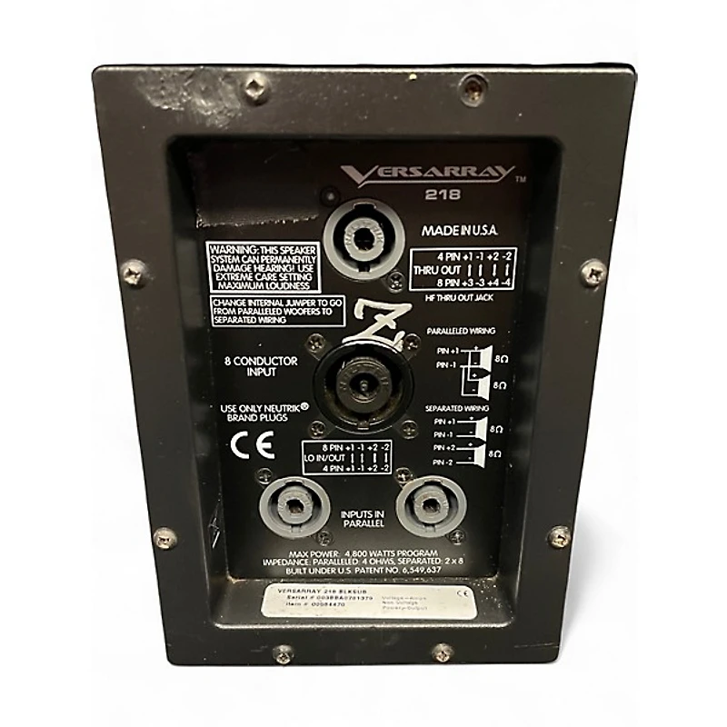 Used Peavey Versarray 218 Unpowered Subwoofer