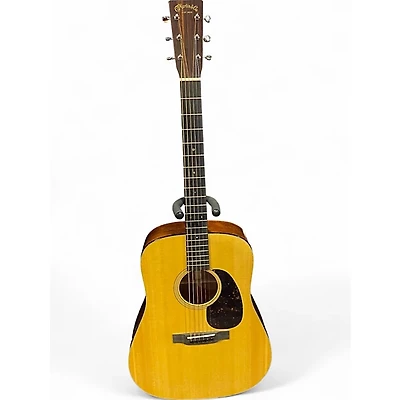 Used Martin D18 Natural Acoustic Guitar