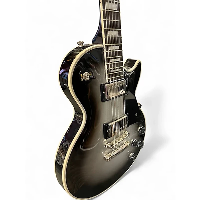 Used Epiphone Les Paul Custom Silverburst Solid Body Electric Guitar