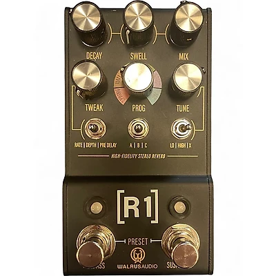 Used Walrus Audio R1 STEREO REVERB Effect Pedal