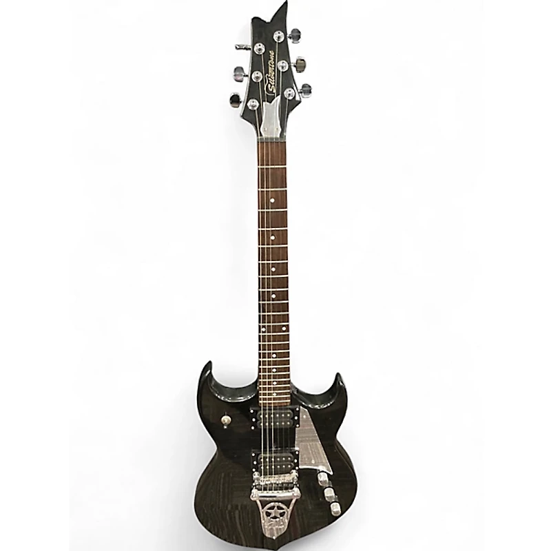 Used Silvertone Paul Stanley Black Solid Body Electric Guitar