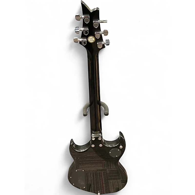 Used Silvertone Paul Stanley Black Solid Body Electric Guitar