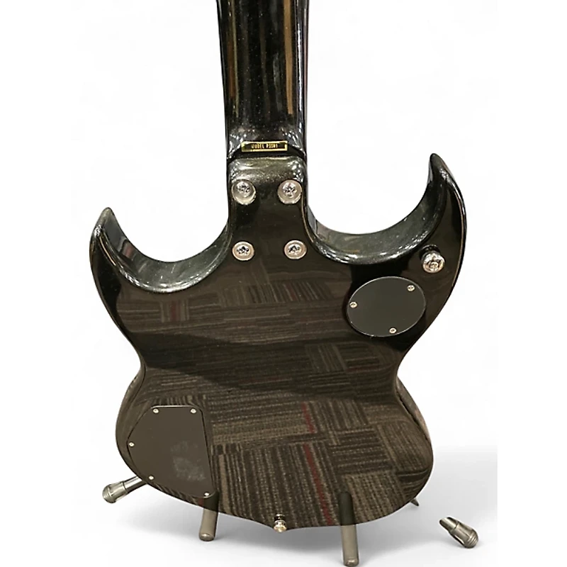 Used Silvertone Paul Stanley Black Solid Body Electric Guitar