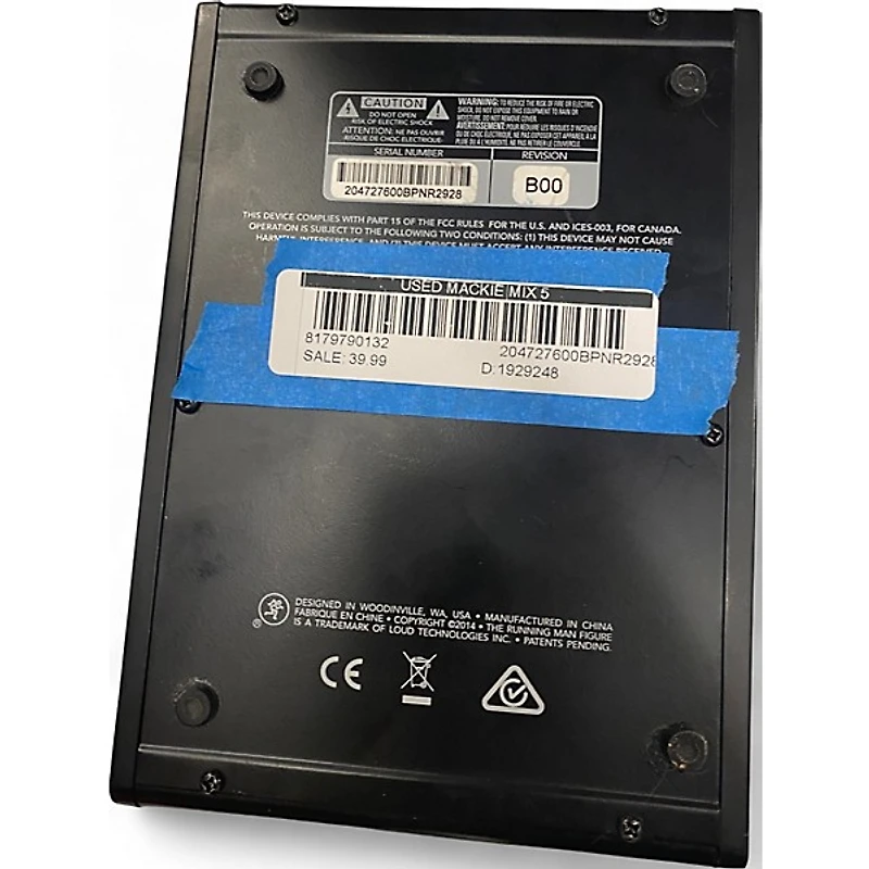 Used Mackie mix 5 Unpowered Mixer