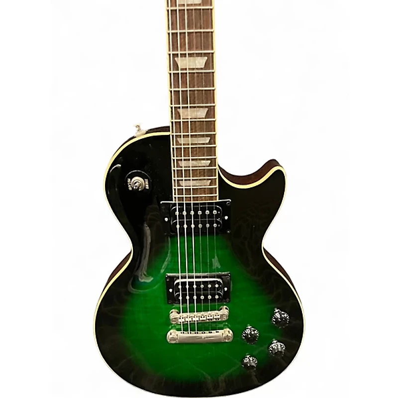 Used Epiphone Les Paul Standard green Solid Body Electric Guitar