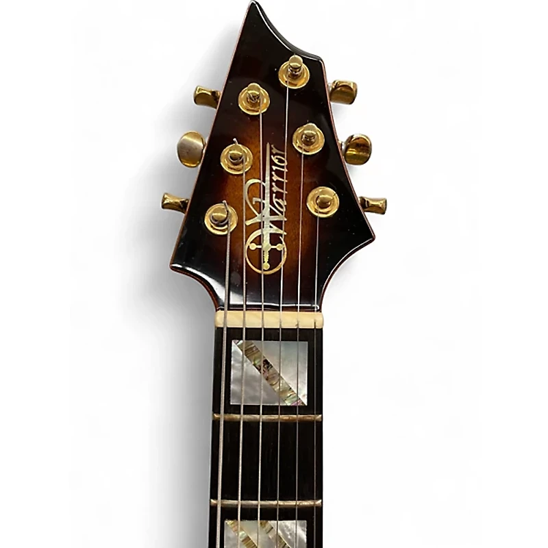 Used Warrior Dran Michael Tobacco Burst Solid Body Electric Guitar