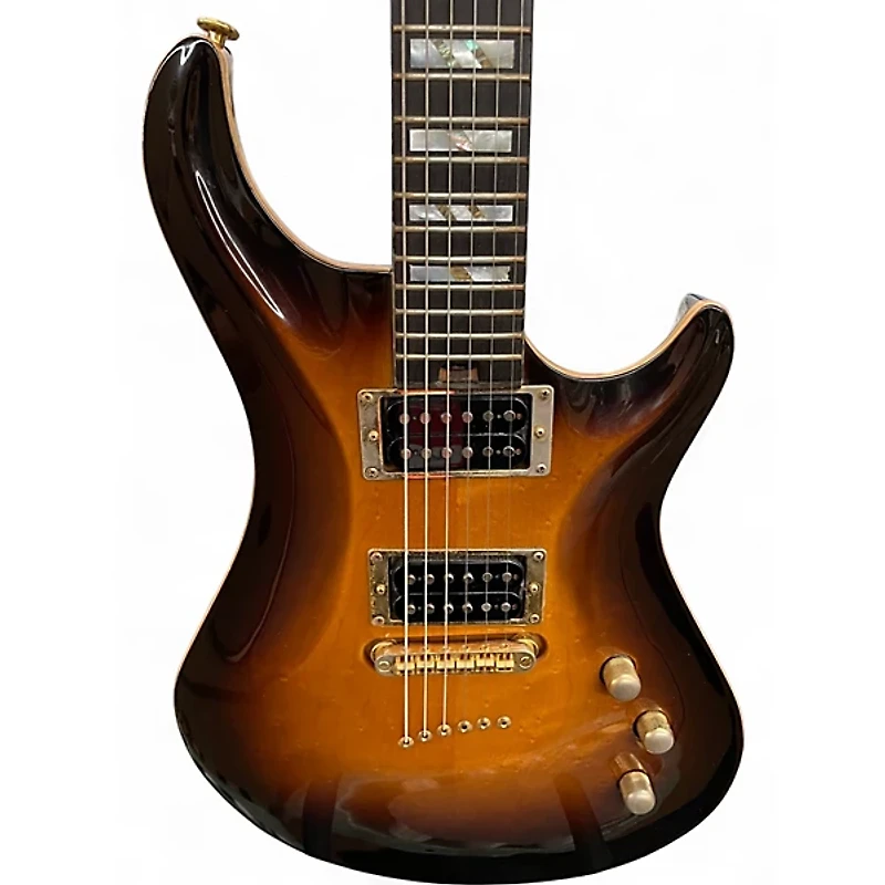 Used Warrior Dran Michael Tobacco Burst Solid Body Electric Guitar