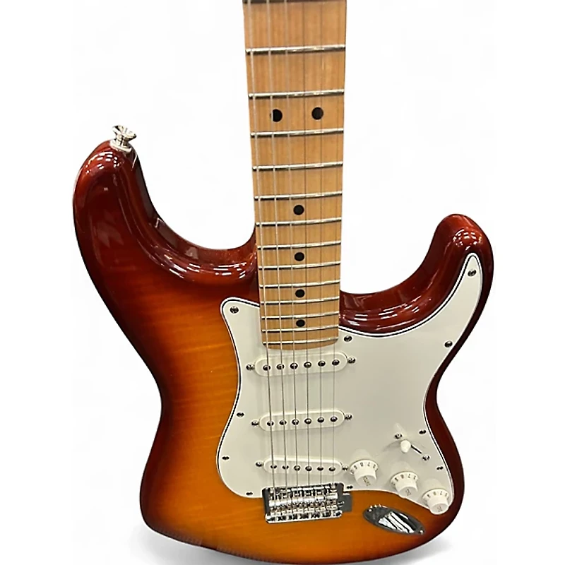 Used Fender Player Stratocaster Cherry Sunburst Solid Body Electric Guitar