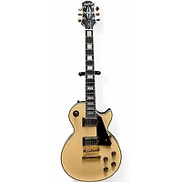 Used Epiphone Les Paul Custom Blackback Antique Ivory Solid Body Electric Guitar