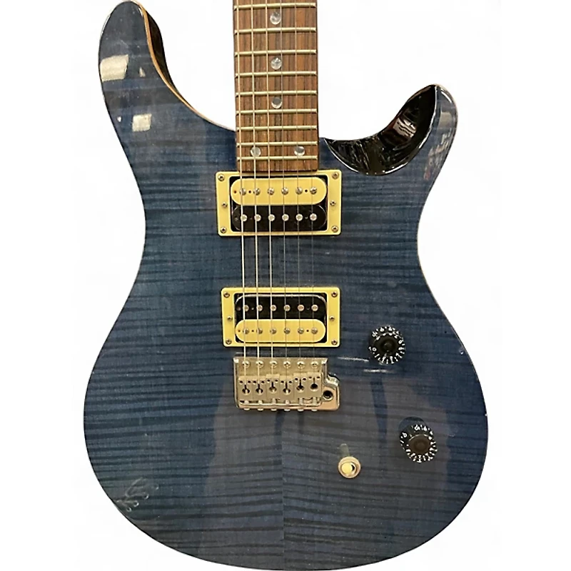Used PRS SE Custom 24 Blue Solid Body Electric Guitar