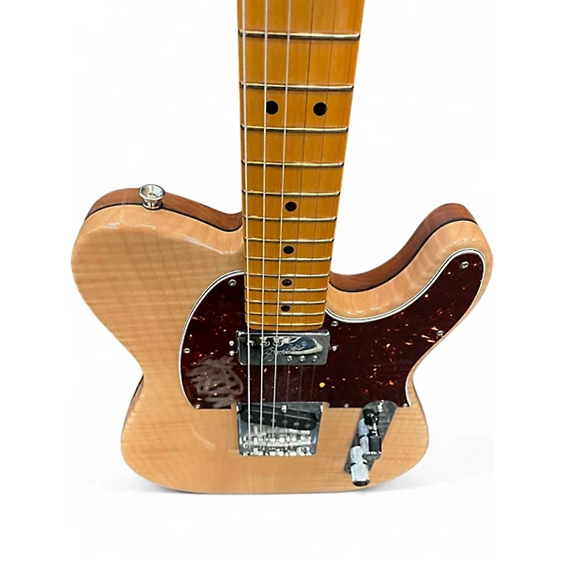 Used Fender Rarities Collection Flamed Maple Top Chambered Telecaster Natural Solid Body Electric Guitar