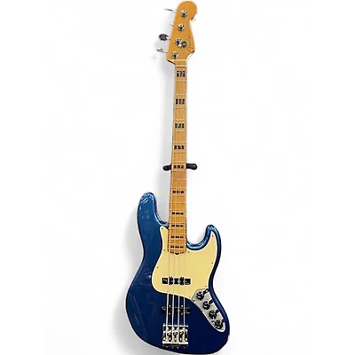 Used Fender American Ultra Jazz Bass cobra blue Electric Bass Guitar