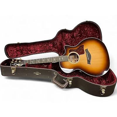 Used Taylor Custom 414ce Shaded Edge Burst Acoustic Guitar