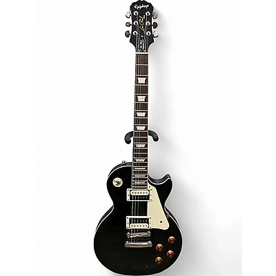 Used Epiphone Les Paul Traditional Pro Black Solid Body Electric Guitar