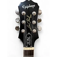 Used Epiphone Les Paul Traditional Pro Black Solid Body Electric Guitar