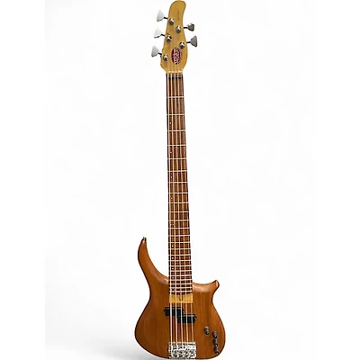 Used US Masters Guitar Works EP5 Natural Electric Bass Guitar