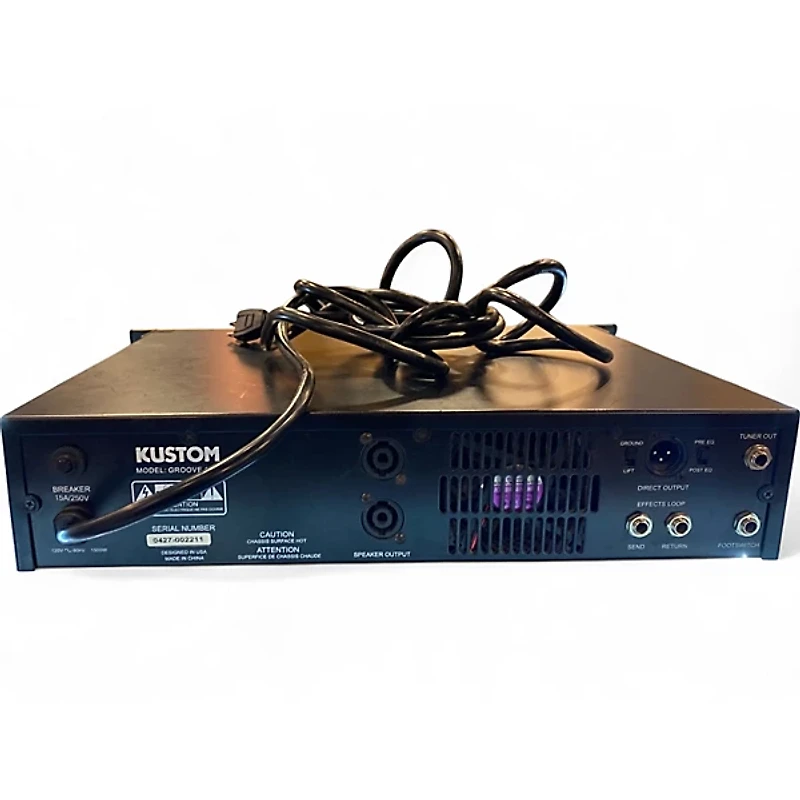 Used Kustom Groove 1200 Bass Amp Head