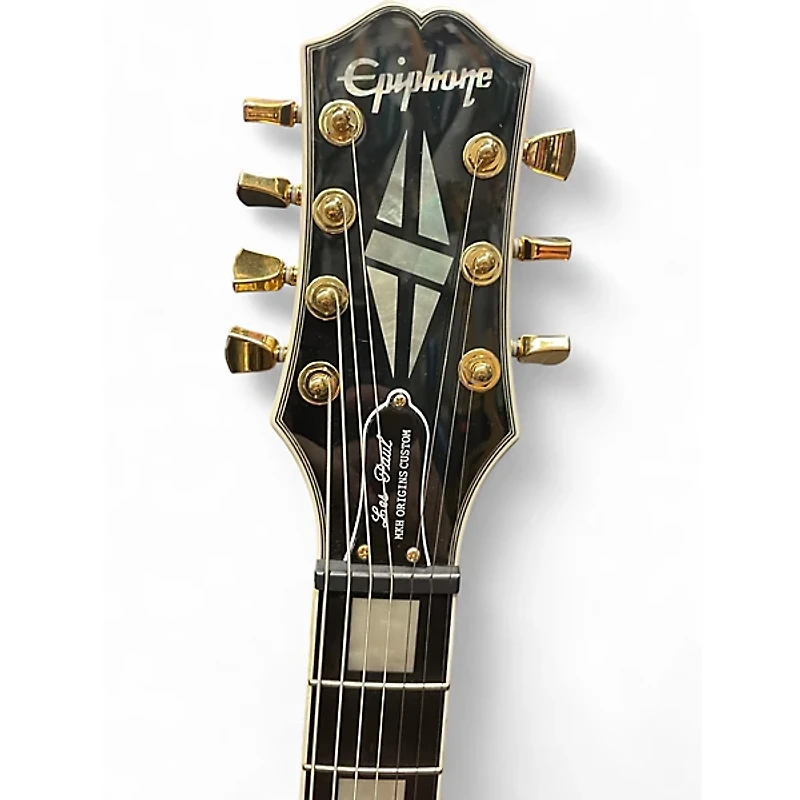 Used Epiphone Matt Heafy Les Paul Custom 7 Black Solid Body Electric Guitar