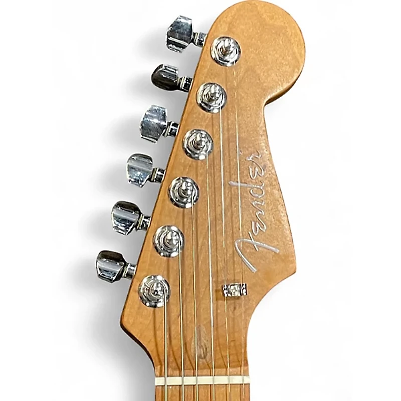 Used Fender American Acoustasonic Stratocaster Natural Acoustic Electric Guitar