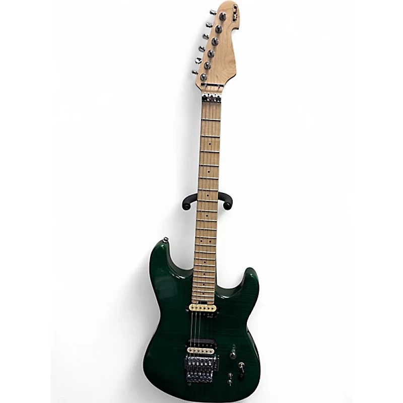 Used Fu-tone FU PRO Trans Green Solid Body Electric Guitar