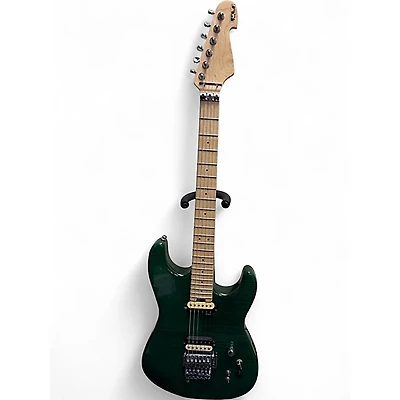 Used Fu-tone FU PRO Trans Green Solid Body Electric Guitar