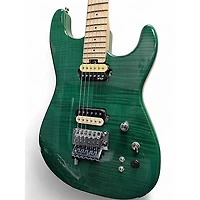 Used Fu-tone FU PRO Trans Green Solid Body Electric Guitar