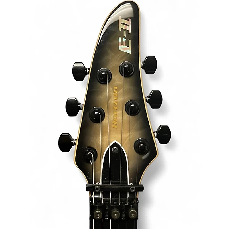 Used ESP E-II Horizon Black Natural Burst Solid Body Electric Guitar