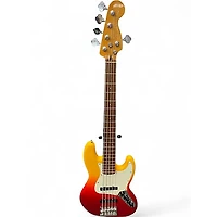Used Fender Player Plus Jazz Bass V tequila sunrise Electric Bass Guitar