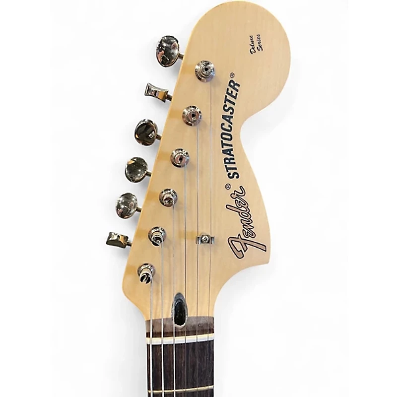 Used Fender Stratocaster Deluxe Black Solid Body Electric Guitar