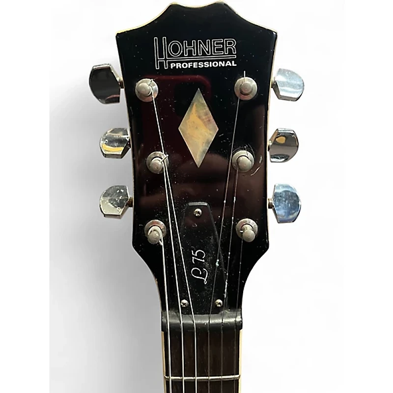 Used Hohner L75 Black Solid Body Electric Guitar