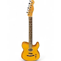 Used Fender Acoustasonic Player Telecaster Butterscotch Acoustic Electric Guitar