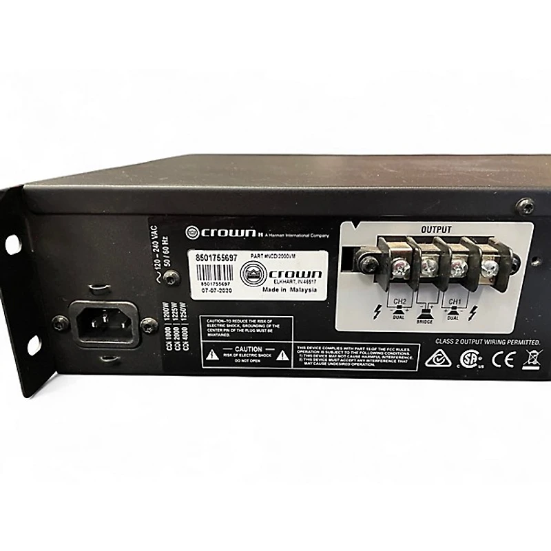 Used Crown CDI2000 Power Amp