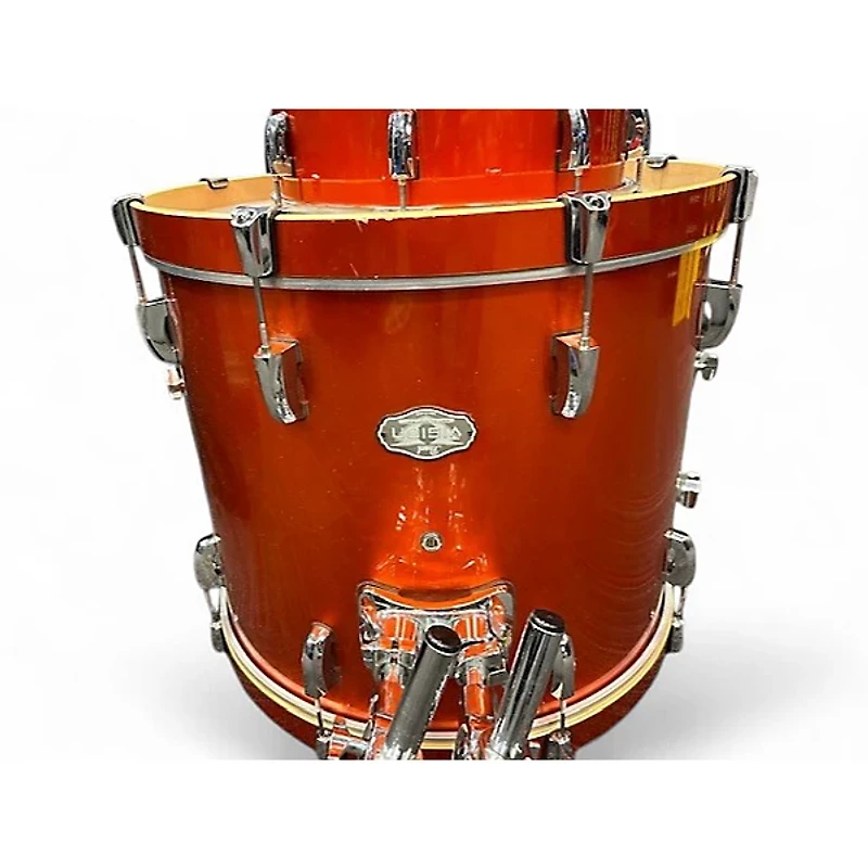 Used Pearl 5 Piece Vision Metallic Orange Drum Kit