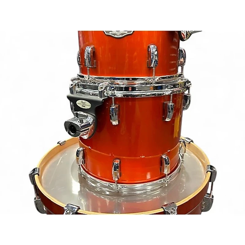 Used Pearl 5 Piece Vision Metallic Orange Drum Kit