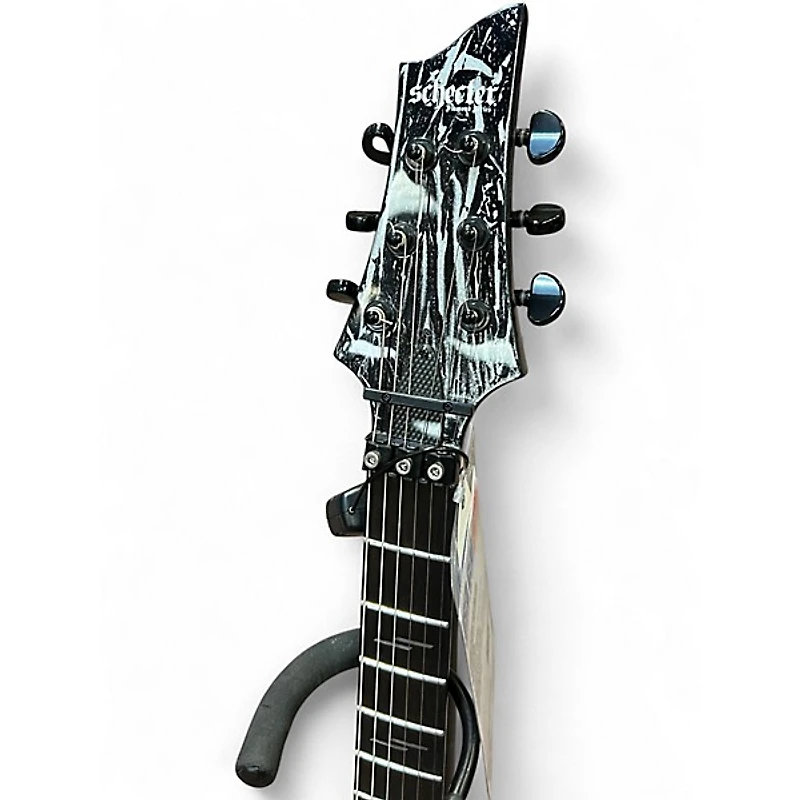 Used Schecter Guitar Research C1 FR-S Silver Mountain Solid Body Electric Guitar