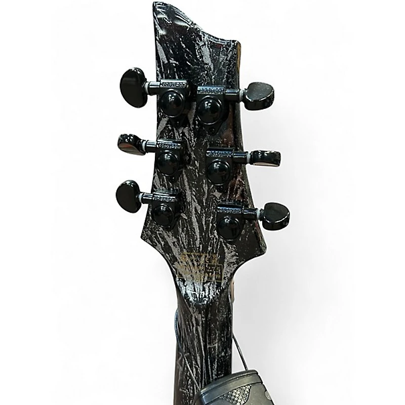 Used Schecter Guitar Research C1 FR-S Silver Mountain Solid Body Electric Guitar