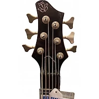 Used Ibanez BTB406QM Trans Black Electric Bass Guitar